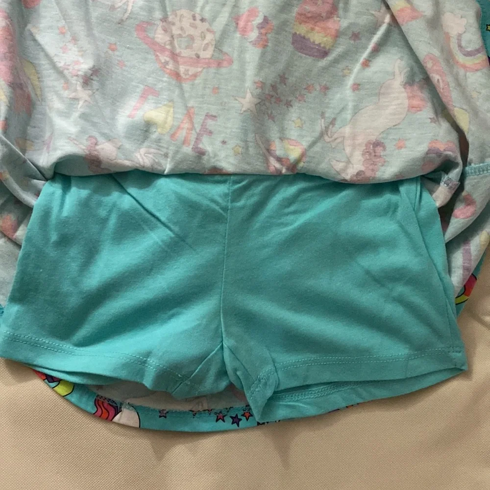 THE CHILDREN’S PLACE TURQUOISE COLORFUL GIRLS PRINT SKORT